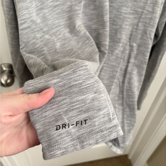 Nike Grey Long sleeve Dri-Fit Tee - Picture 2 of 4